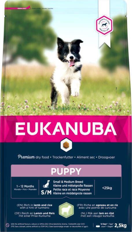 Eukanuba Puppy Hondenvoer Lam Rijst 2 5 kg