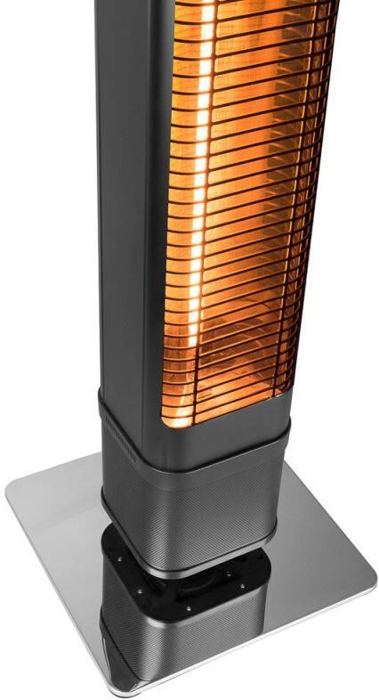 Eurom Heat and Beat Tower Terrasverwarmer Aluminium Zwart - Foto 3