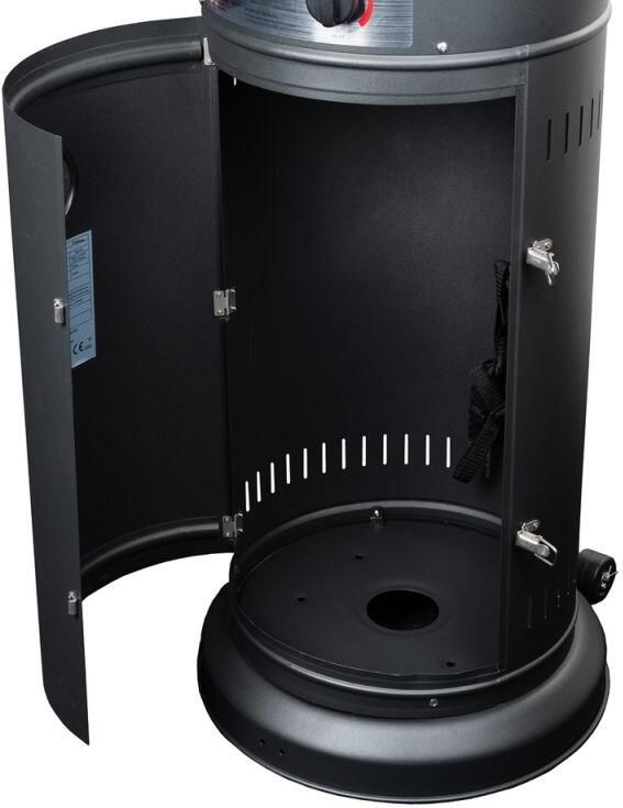 Eurom Flameheater Round 11000 Patioheater Terrasverwarmer Zwart - Foto 6