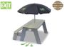 EXIT Toys EXIT Aksent zand- water- en picknicktafel (1 bankje) met parasol en tuingereedschap - Thumbnail 3