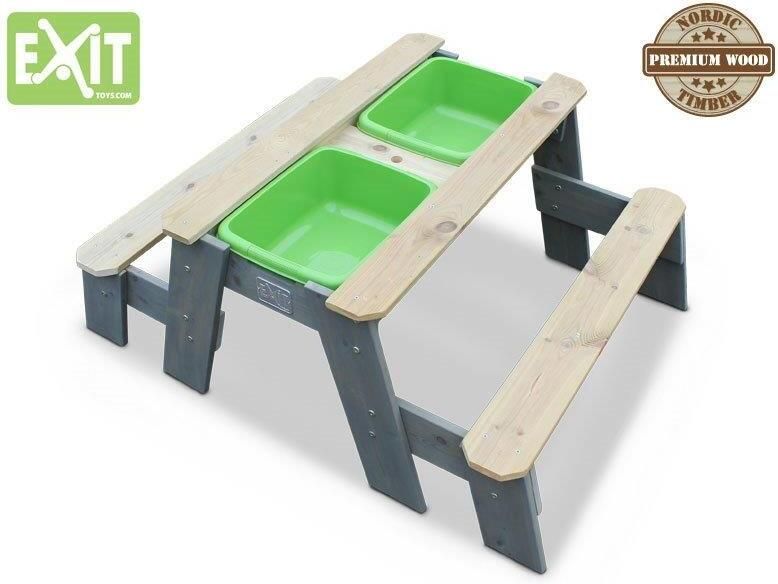 EXIT Toys Exit Aksent Zand- Water- En Picknicktafel (2 Bankjes) - Foto 7