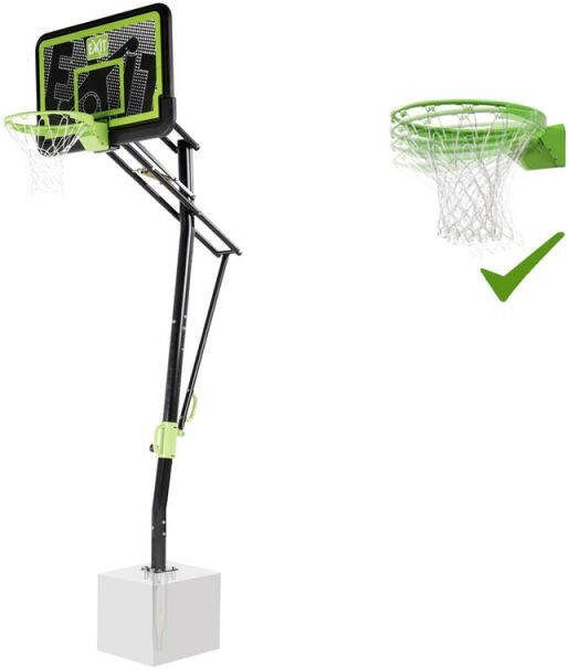 EXIT Toys EXIT Galaxy basketbalbord voor grondmontage met dunkring black edition Gratis bal