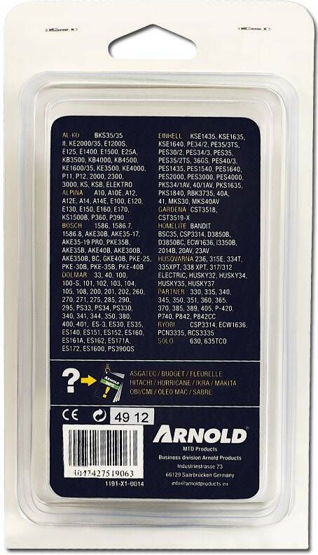 Arnold AK01 zaagk. ak01 3 8 1.3mm 52schak Zaagketting 3 8" Hobby