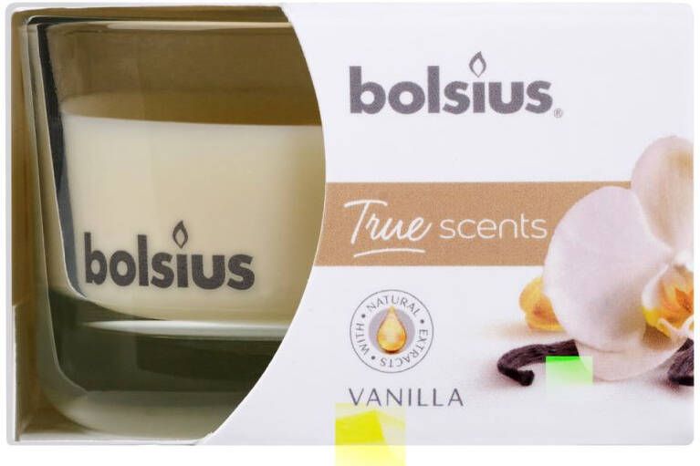 Bolsius Geurglas True scents Kaars Vanille