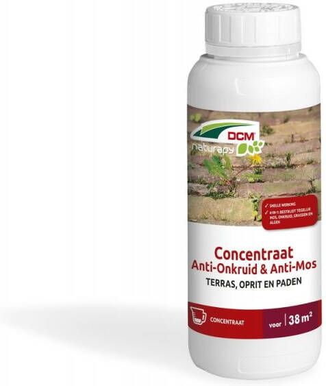 DCM Terras Oprit & Paden Concentraat Anti-Onkruid & Anti-Mos fles 500 ml