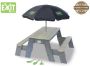 EXIT Toys Exit Aksent Zand- Water- En Picknicktafel (2 Bankjes) Met Parasol En Tuingereedschap - Thumbnail 4