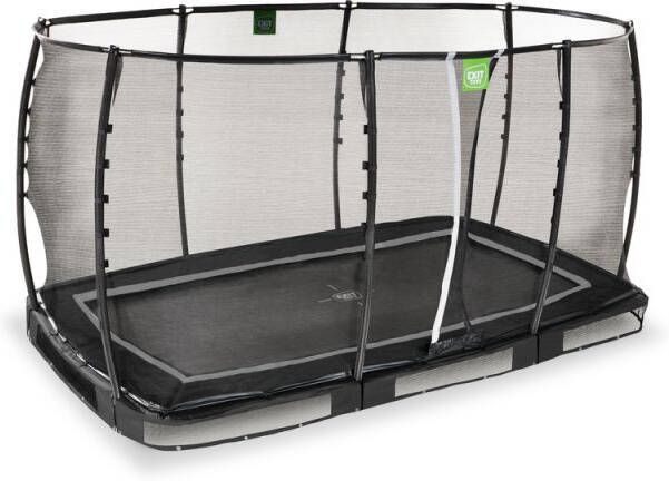 EXIT Allure Premium Inground trampoline 214x366 cm Zwart