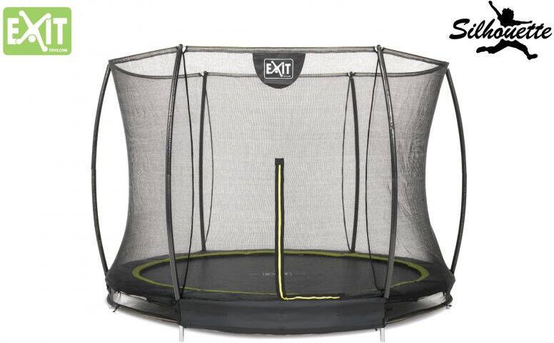 EXIT Inground trampoline 305cm Zwart Rond