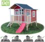 EXIT Toys EXIT Loft 350 speelhuisje met glijbaan rood - Thumbnail 6