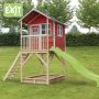 EXIT Toys EXIT Loft 700 speelhuisje met glijbaan + zandbak rood - Thumbnail 4