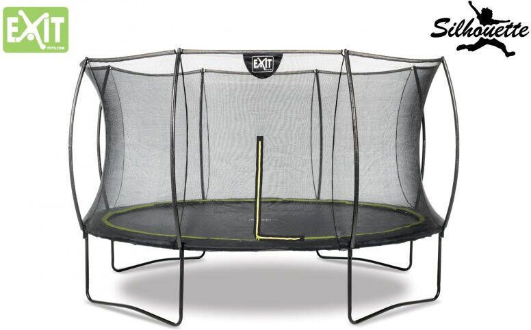 EXIT Silhouette All-in-1 Trampoline 427cm Zwart Rond