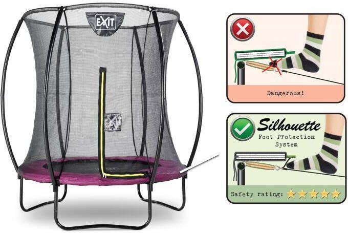 EXIT Silhouette Trampoline 183cm Roze Rond