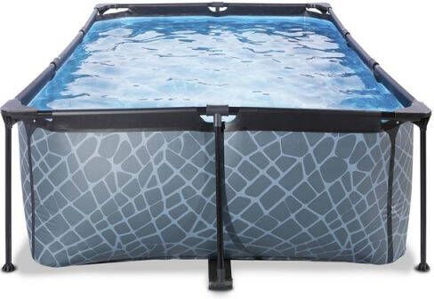 EXIT Stone Frame Pool Zwembaden 220x150x60cm