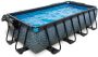 EXIT Toys EXIT Stone zwembad 400x200x100cm met zandfilterpomp en overkapping grijs - Thumbnail 2