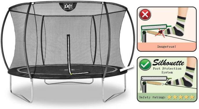 EXIT Trampoline 305cm Zwart Rond