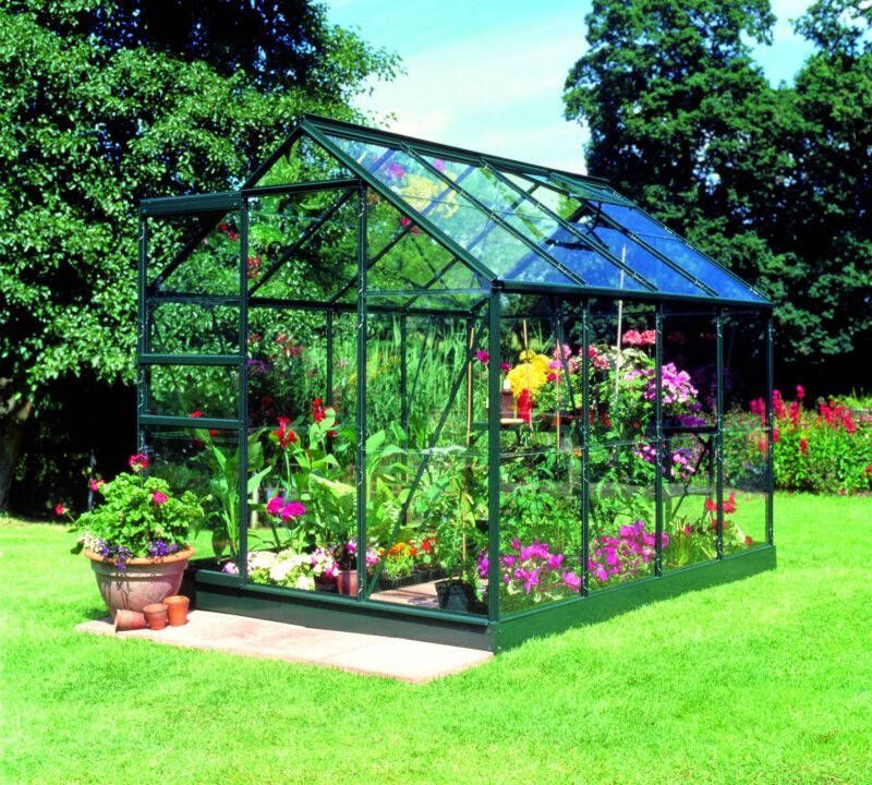 Halls Popular 86 Tuinkas Groen 257x193x196 cm Veiligheidsglas