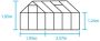 Halls Popular 86 Tuinkas Zilver 257x193x196 cm Polycarbonaat - Thumbnail 4