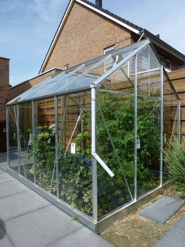 Halls Tuinkas Zilver 257x193x196 cm Tuindersglas