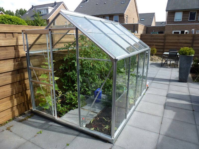 Halls Tuinkas Zilver 257x193x196 cm Tuindersglas