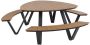 Lesli Living Arezzo picknickset driehoek polywood teaklook - Thumbnail 3
