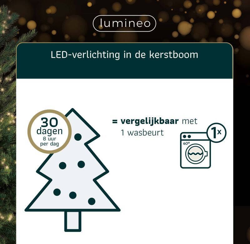 Lumineo LED basic Kerstboomverlichting 40 lampjes Klassiek warm wit 3 m