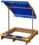 SwingKing Houten Zandbak met Waterbakken en Afdekzeil - Thumbnail 4