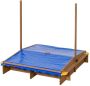 SwingKing Houten Zandbak met Waterbakken en Afdekzeil - Thumbnail 5