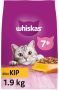 Whiskas 7+ Senior Droge Brokjes Kattenvoer Kip 1 9 kg - Thumbnail 5