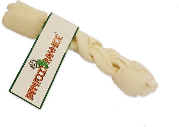 Farm Food Rawhide Dental Braided Stick Hondensnack S ± 15 cm 1 stuk