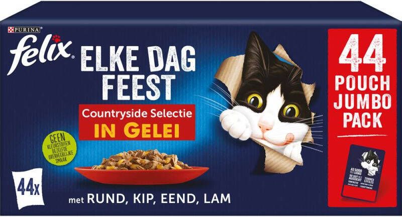 Felix Elke Dag Feest Countryside selectie Kattenvoer Rund Kip 0 044 kg