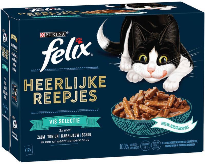 Felix Heerlijke reepjes Kattenvoer Vis 0 012 kg