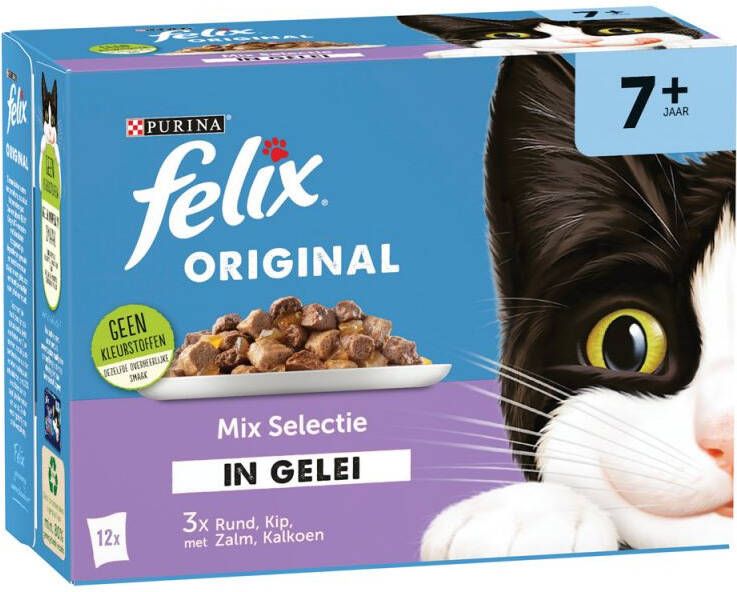 Felix Senior 12x85gr. Kattenvoer Rund Kip 0 012 kg