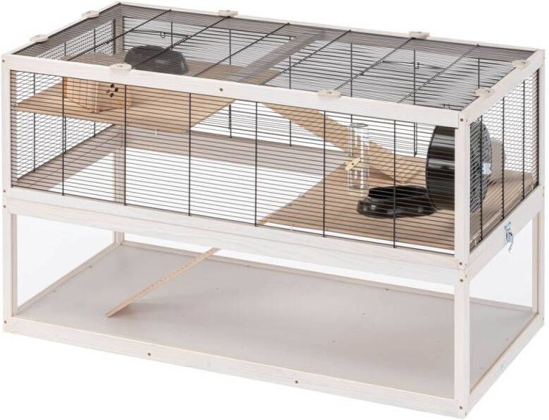 Ferplast Domster 100 Hamsterkooi 100x61x50 cm White wash