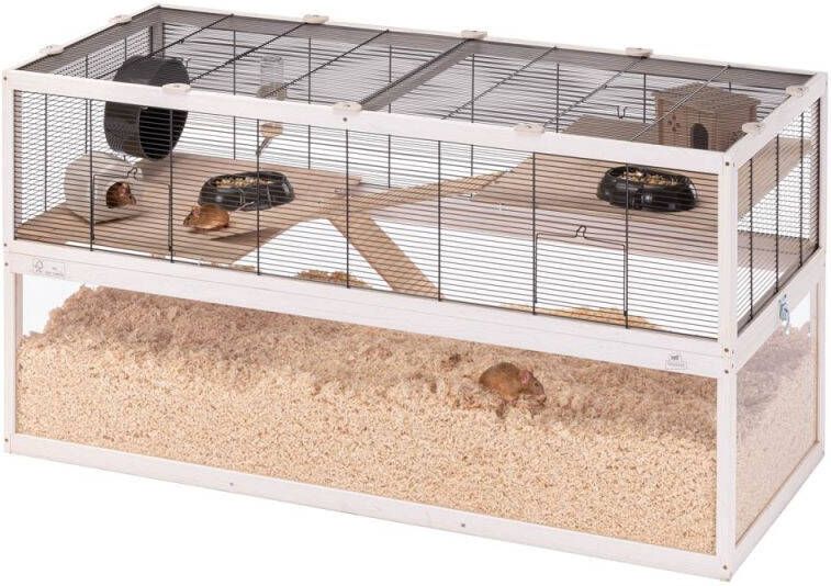 Ferplast Domster 120 Hamsterkooi 120 5x10 5x52 cm White wash