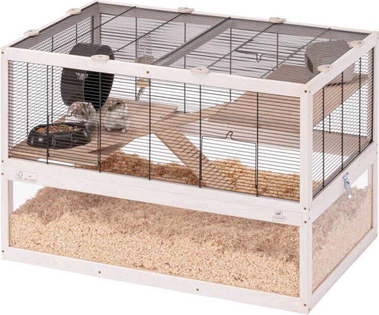 Ferplast Domster 80 Hamsterkooi 80x56x50 cm White wash