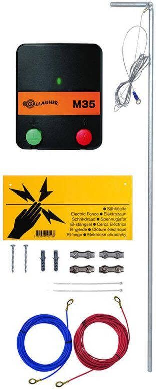 Gallagher Huisdieren starter kit Schrikdraad M35 230V 0 1 J