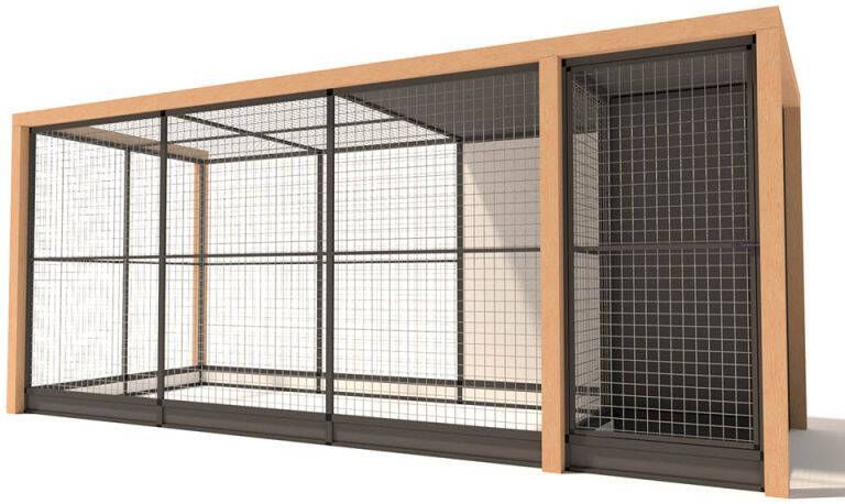 Glorenza Alfred Kattenren Aluminium Antraciet 475x190x202 cm