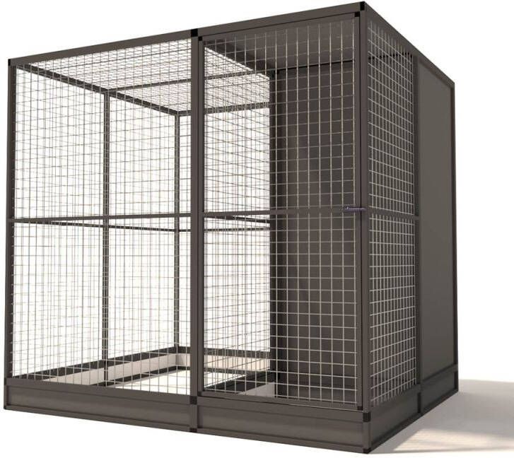 Glorenza Evi Kattenren Aluminium Antraciet 207x176x193 cm