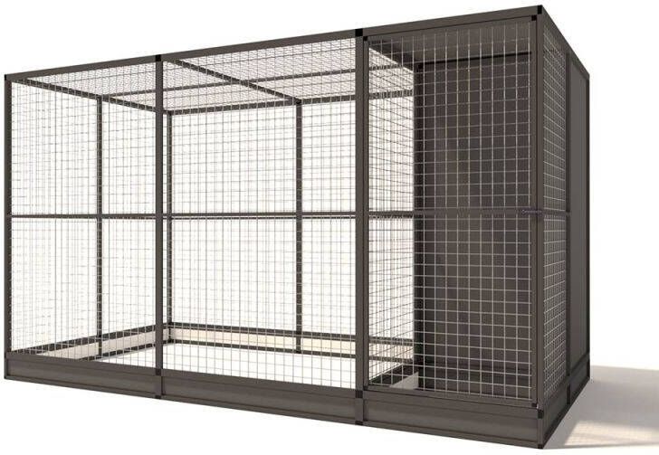 Glorenza Evi Kattenren Aluminium Antraciet 328x176x193 cm