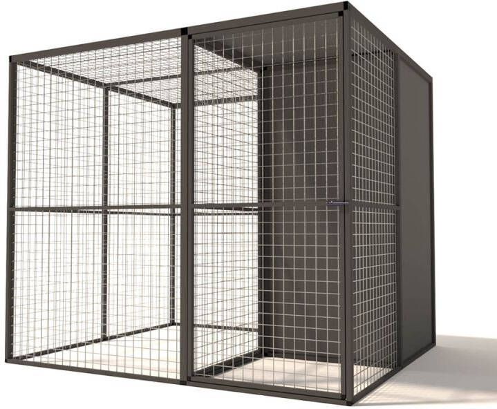Glorenza Kattenren Aluminium Antraciet 206x176x178 cm