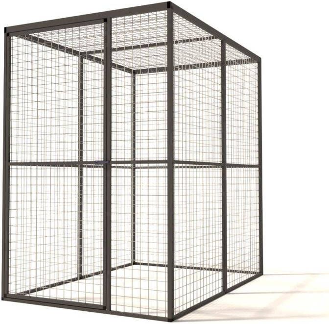 Glorenza Lilly Kattenren Aluminium Antraciet 121x176x178 cm