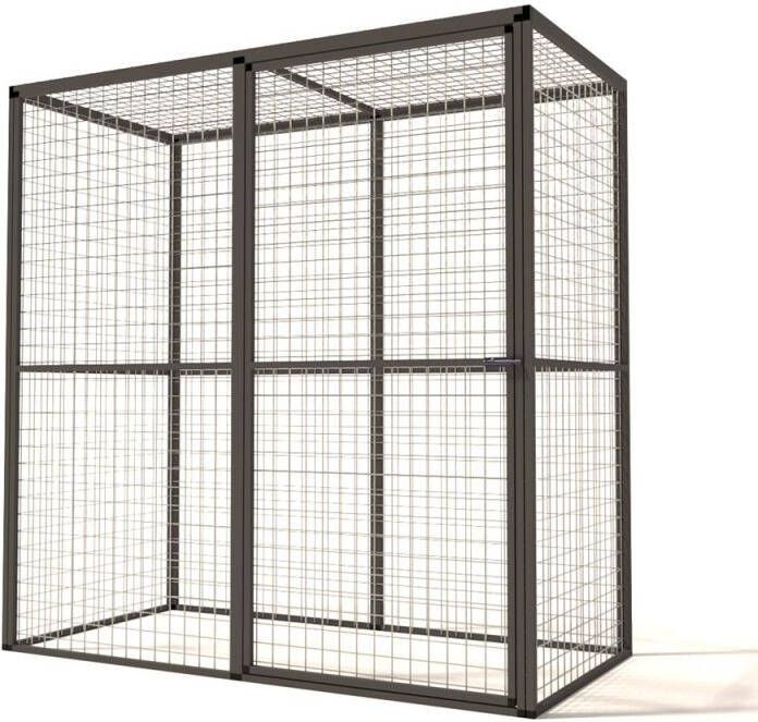 Glorenza Lilly Kattenren Aluminium Antraciet 176x86x178 cm