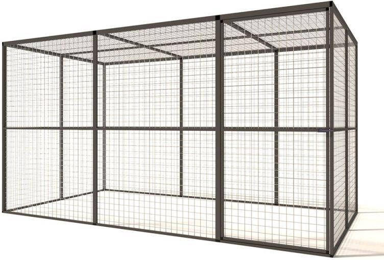 Glorenza Lilly Kattenren Aluminium Antraciet 328x176x178 cm