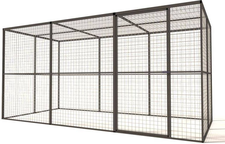 Glorenza Lilly Kattenren Aluminium Antraciet 363x176x178 cm
