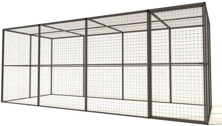 Glorenza Lilly Kattenren Aluminium Antraciet 449x176x178 cm