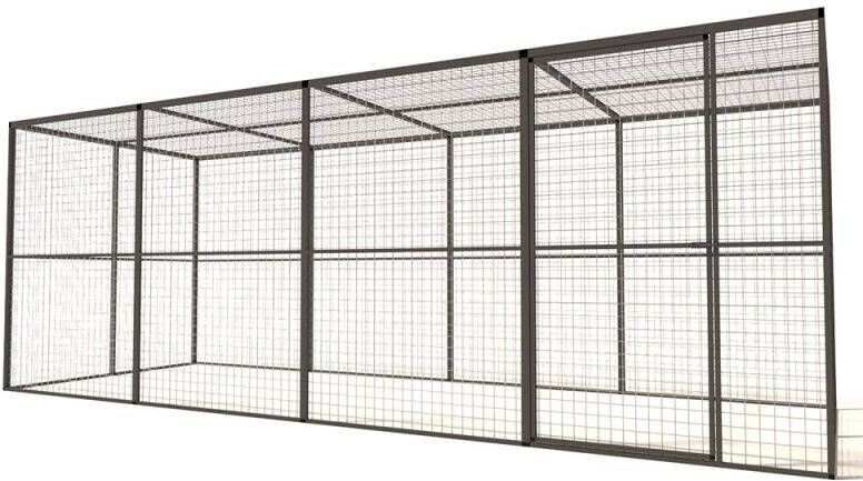 Glorenza Lilly Kattenren Aluminium Antraciet 484x176x178 cm