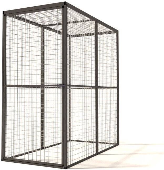Glorenza Lilly Kattenren Aluminium Antraciet 86x176x178 cm