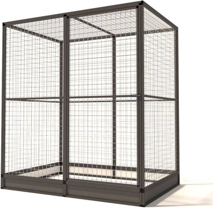 Glorenza Noa Kattenren Aluminium Antraciet 176x121x193 cm