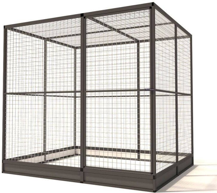 Glorenza Noa Kattenren Aluminium Antraciet 207x176x193 cm