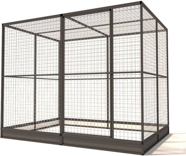 Glorenza Noa Kattenren Aluminium Antraciet 242x176x193 cm